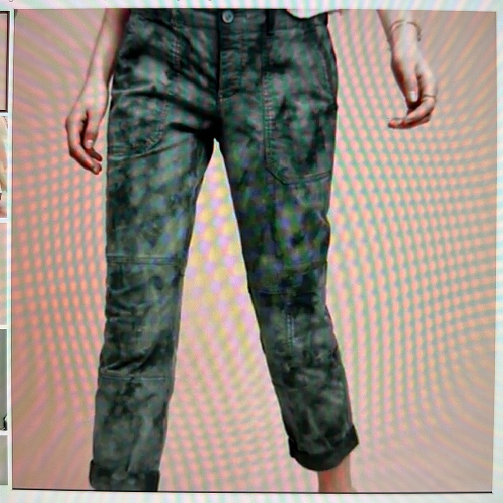 Anthropologie HEI HEI The Wanderer Camo Tie Dye pants, size 28